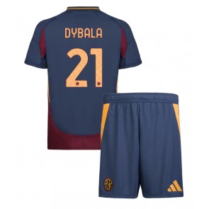 AS Roma Paulo Dybala #21 Dětské Alternativní dres komplet 2024-25 Krátký Rukáv (+ trenýrky)